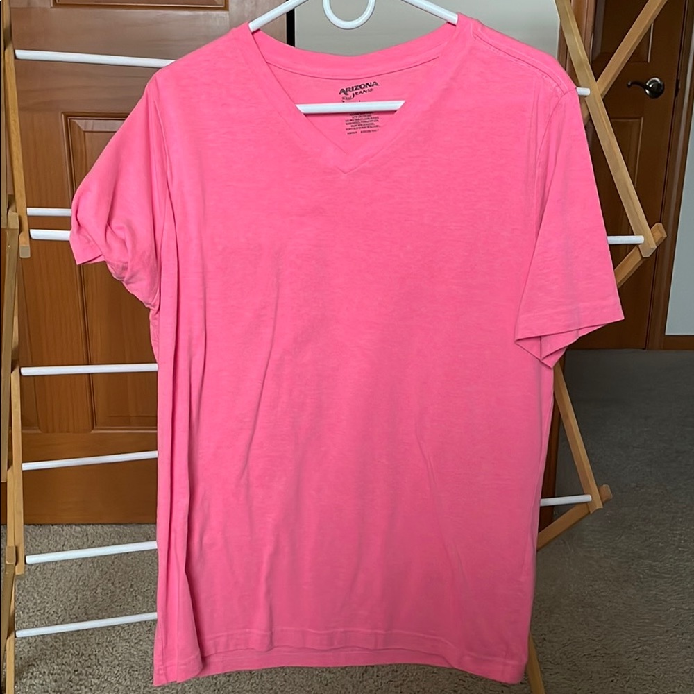 Men's V-Neck T-Shirts - Blue, Yellow, Pink 3pack - Picture 6 of 8